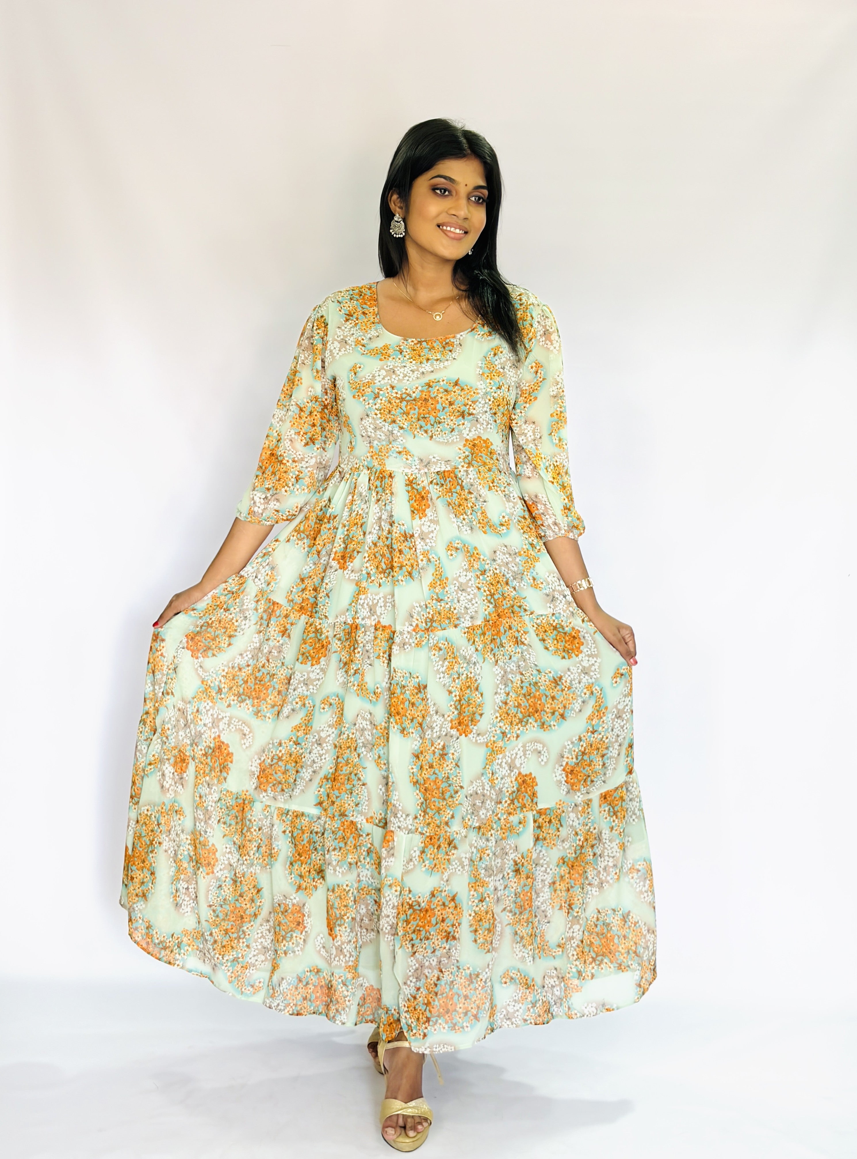 Mint Green Maxi Frock