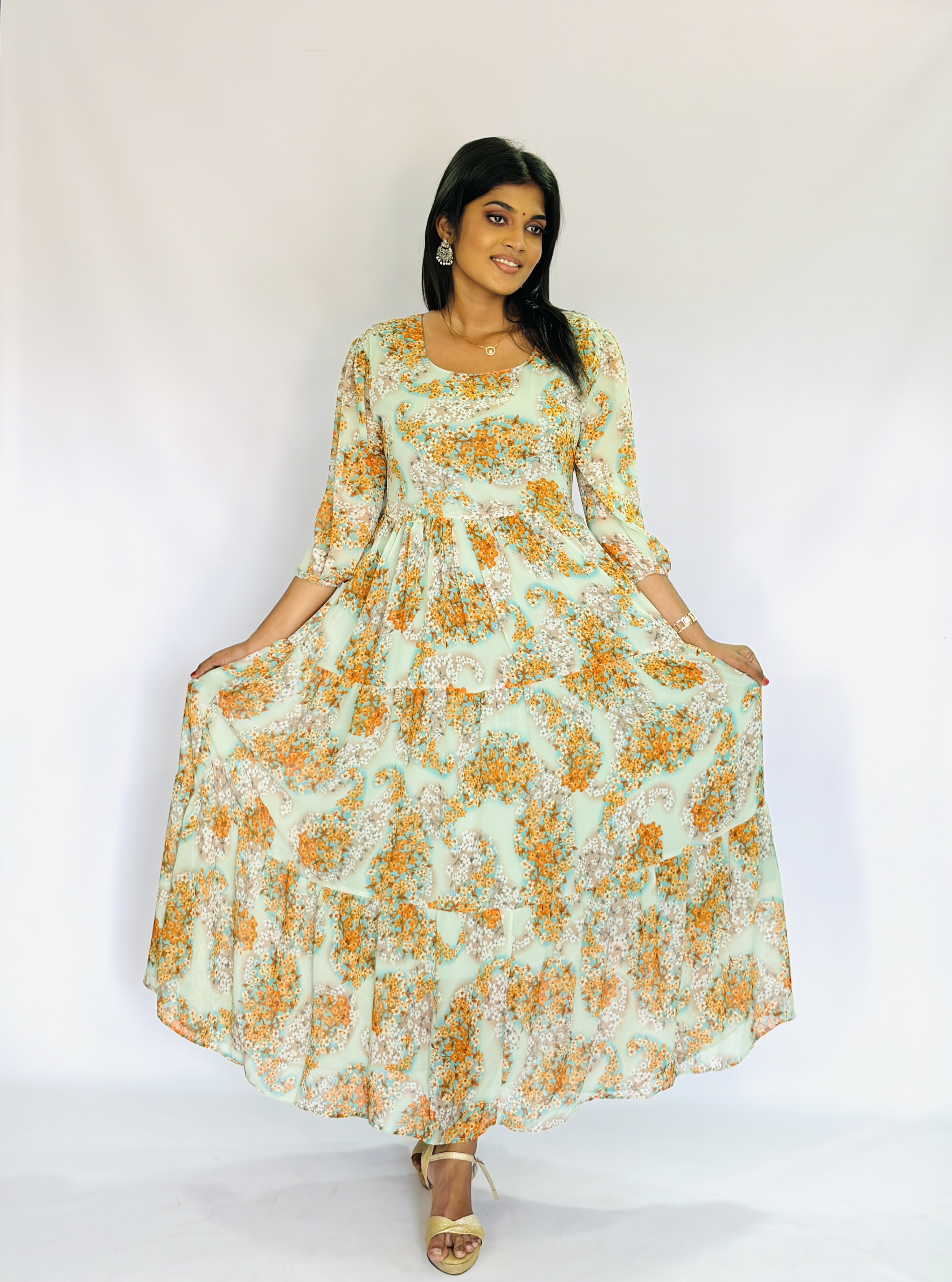 Mint Green Maxi Frock