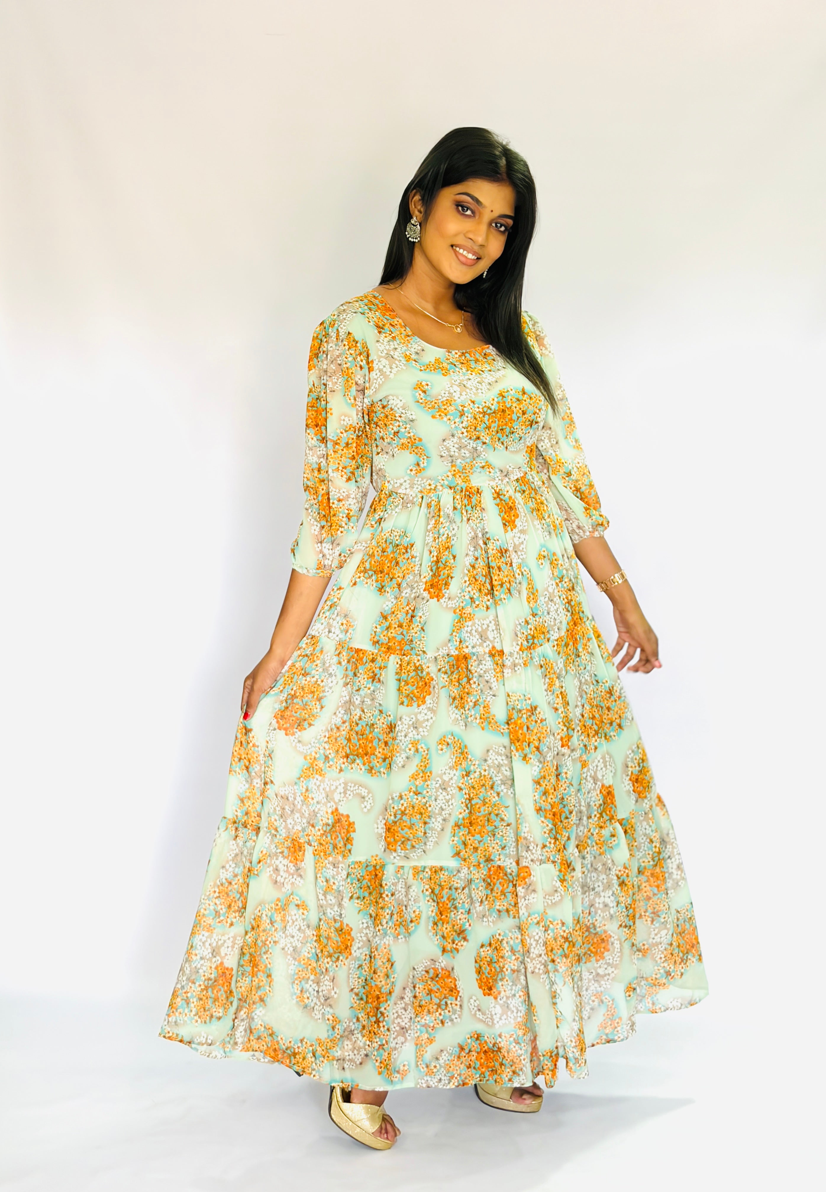 Mint Green Maxi Frock