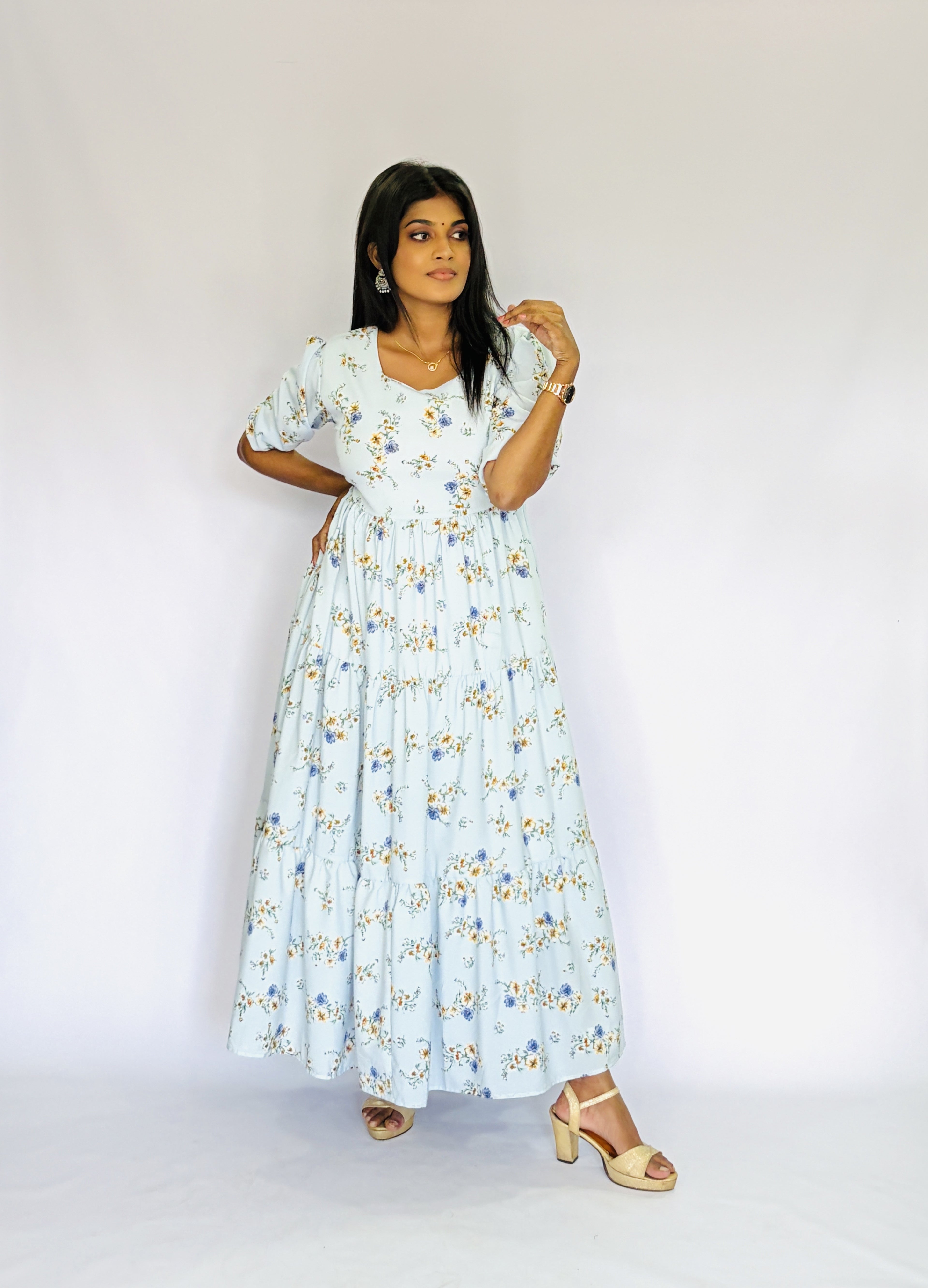 Light Blue  Maxi Frock