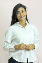 Women’s Shirt Blouse for Office - Linen Shirt
