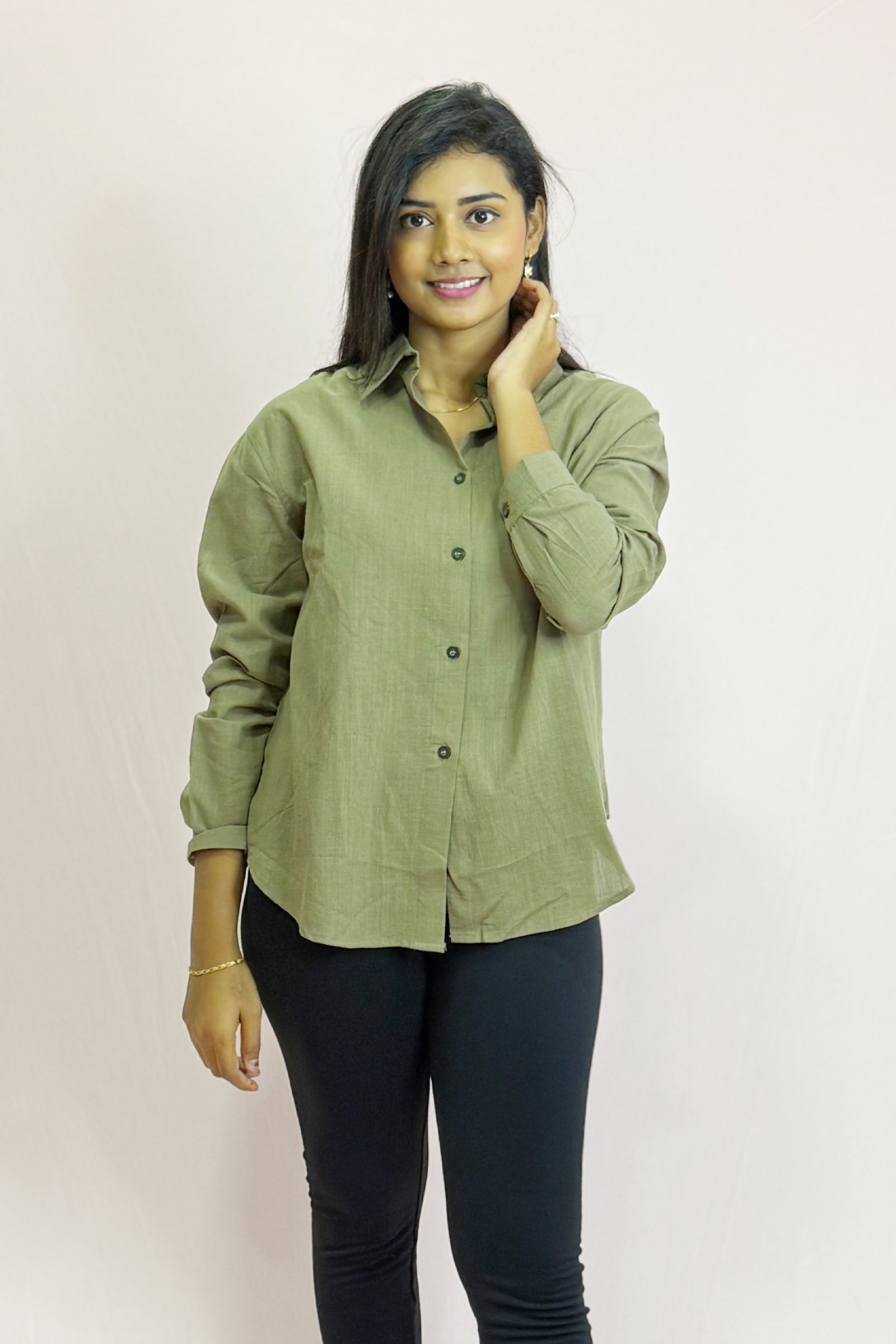 Women’s Shirt Blouse for Office - Linen Shirt