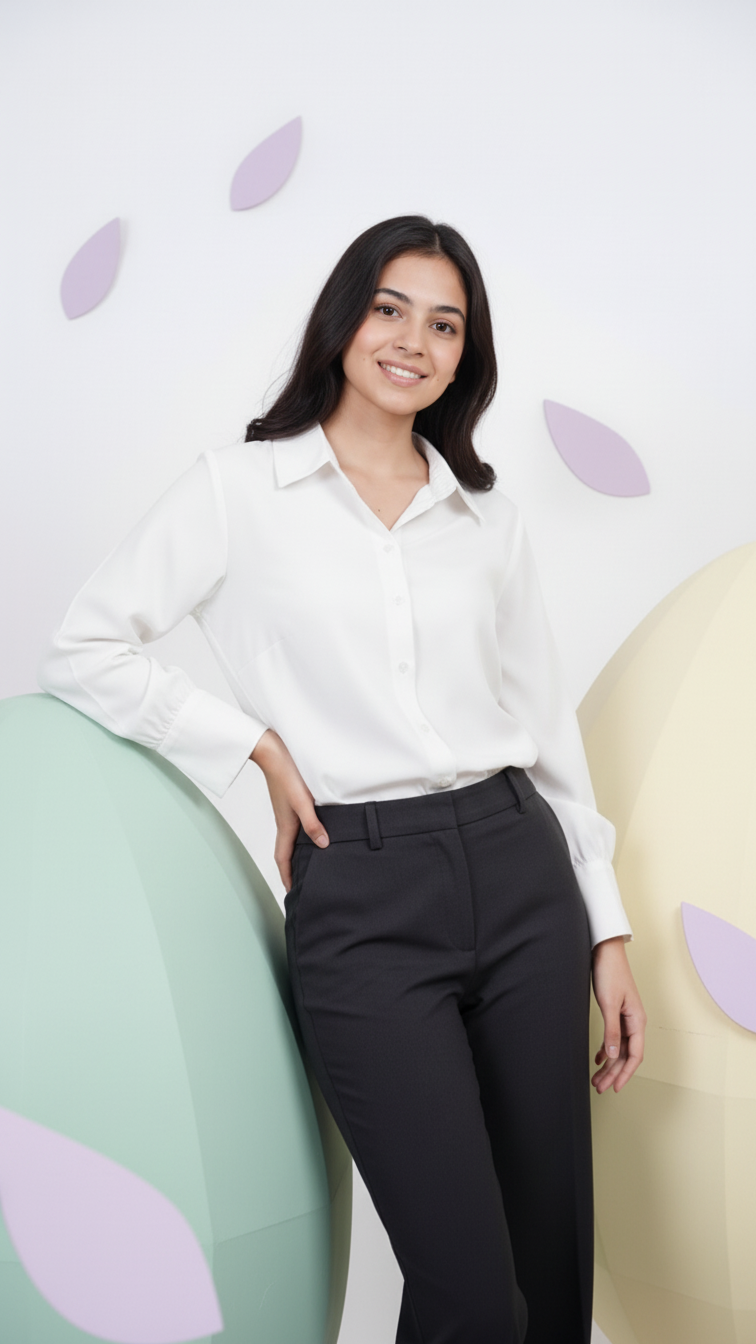 White Official Full Sleeve Shirt
