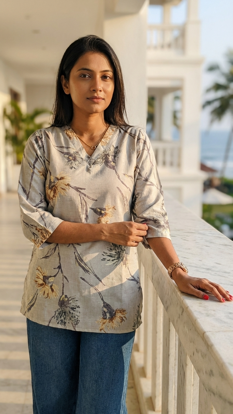 Modern Light Ash Short Top