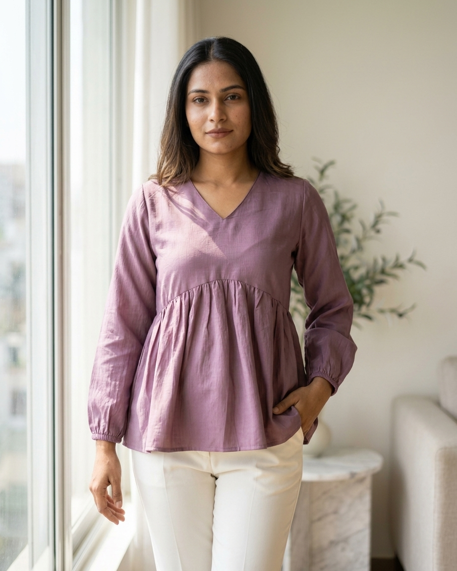 Modern Purple Top